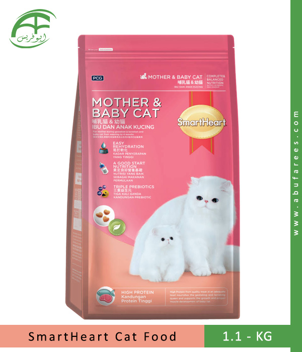 SmartHeart Mother Baby Cat Food 1.1kg Abu Farees