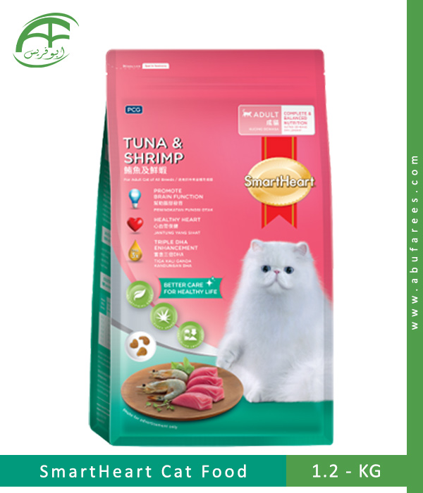 SmartHeart Adult Cat Food Tuna Shrimp Abu Farees