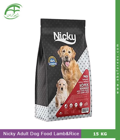 Nicky Adult Dog Food Lamb&Rice 15kg